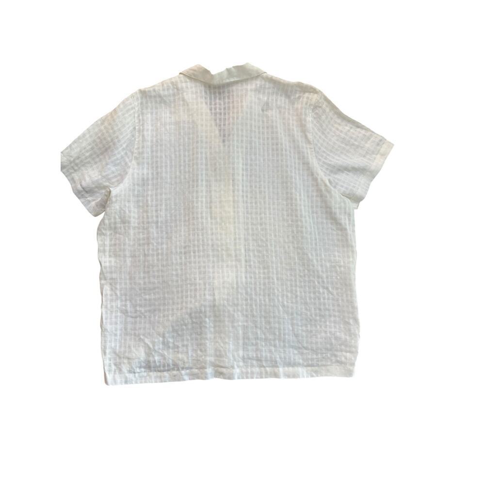 NWT Elisabeth by Liz Claiborne Cream Classic linen Button Down Shirt Size 22 - Picture 6 of 6